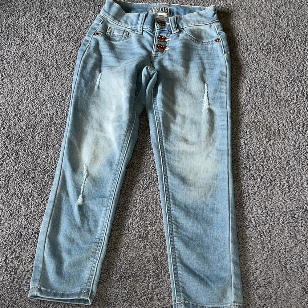 Justice Light Blue Kids Jeans